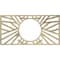 Ekena Millwork Hoover Architectural Grade PVC Pierced Medallion, 28"W x 14"H x 10 3/8"ID x 3/4"P, Pale Gold CMPP28X14HOAPG - alternate 1